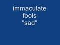 Immaculate Fools - Sad (audio)