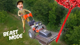 Using a BIG Brush Mower to Clear Land/ Do It Yourself