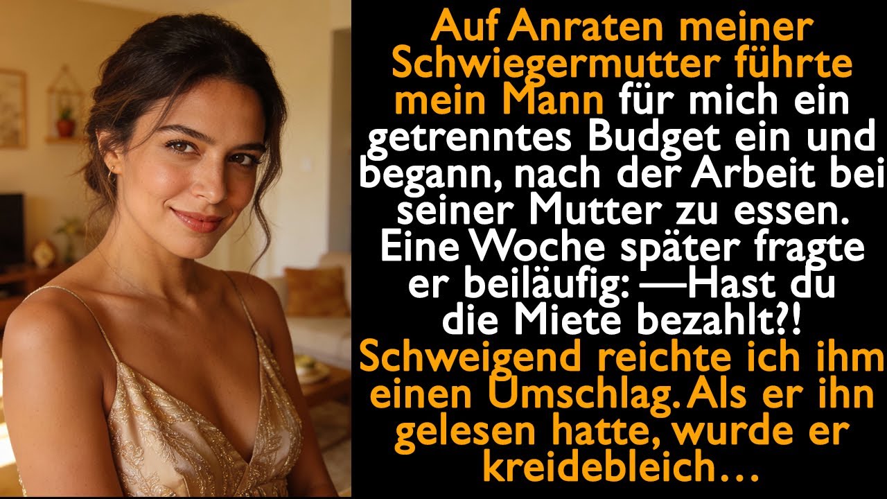 Mein Mann fragte:—Hast du die Miete bezahlt?! Schweigend reichte ich ihm einen Umschlag…