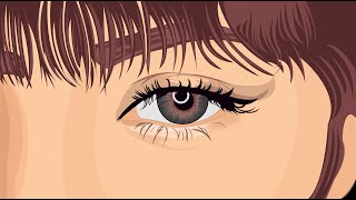 Vector art eye tutorial step by step (click CC for subtitle)
