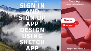 Designing A Sign In / Sign Up Screen Using Sketch App Software