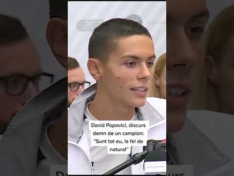 David Popovici discurs demn de un campion