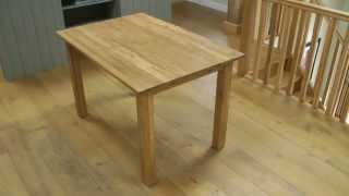 Minsk 120cm solid oak kitchen table from Top Furniture