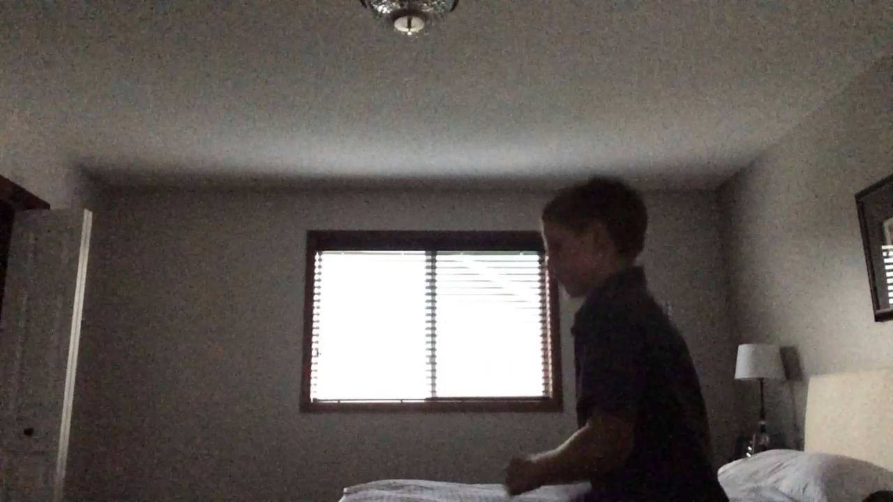 How to do a backflip on a bed YouTube