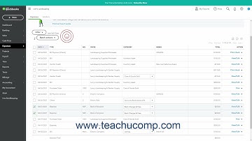 QuickBooks Online Tutorial Managing Expense Transactions Intuit Training