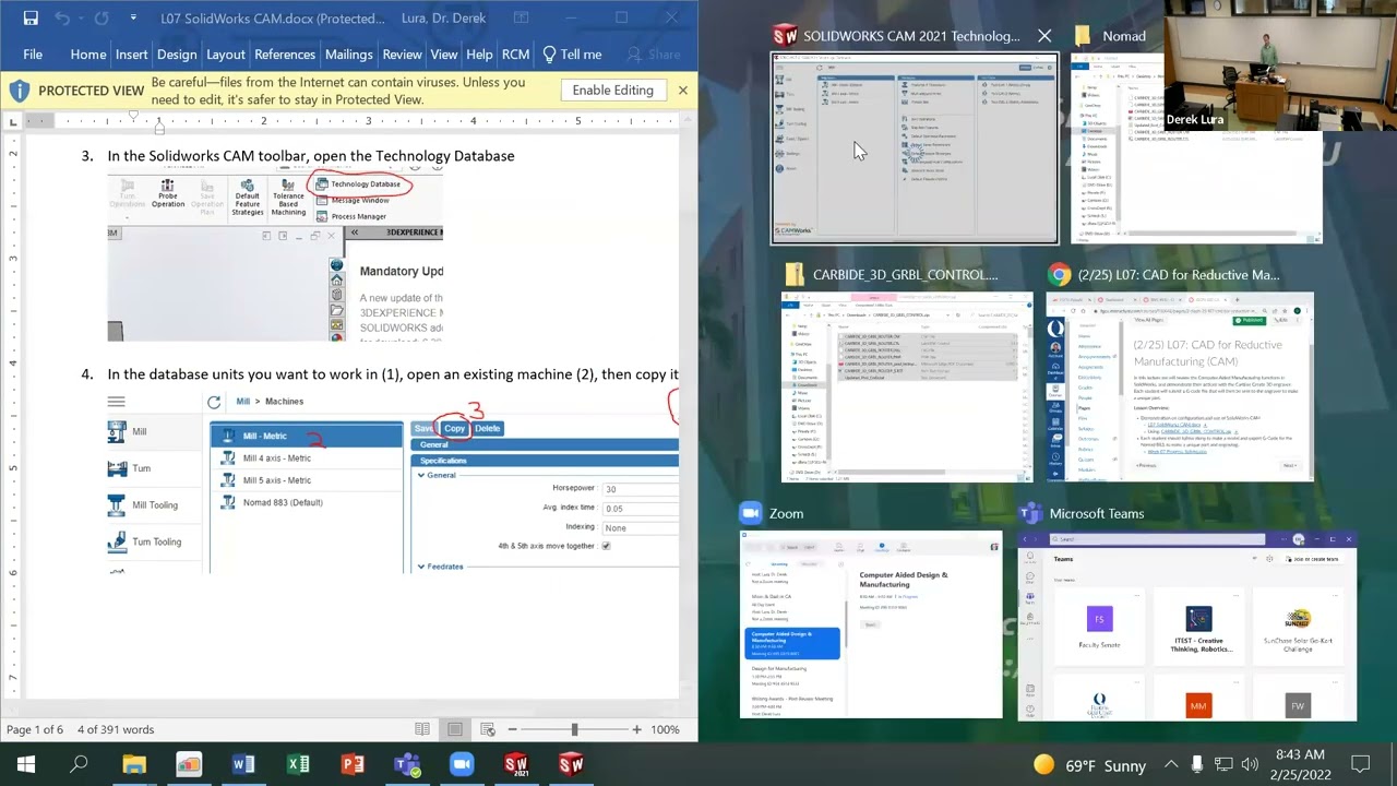 ADFM L07 - SolidWorks CAM for Nomad 883