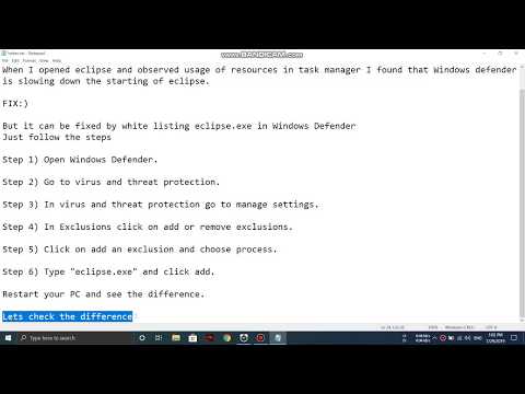 Speed Up Starting of Eclipse IDE (Decrease Start Up Time of Eclipse)