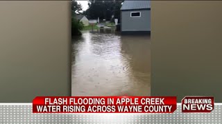 Scattered showers, storms causing flooding in some Northeast Ohio neighborhoods