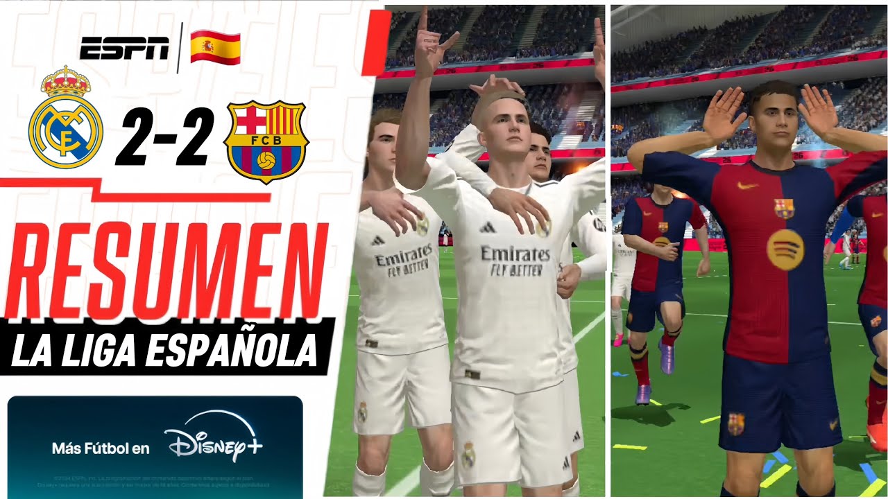 Real Madrid 2 - 2 Barcelona en un PARTIDO EMOCIONANTE!! CR7 & SUÁREZ Brillaron en FL26🏆⚽️ 