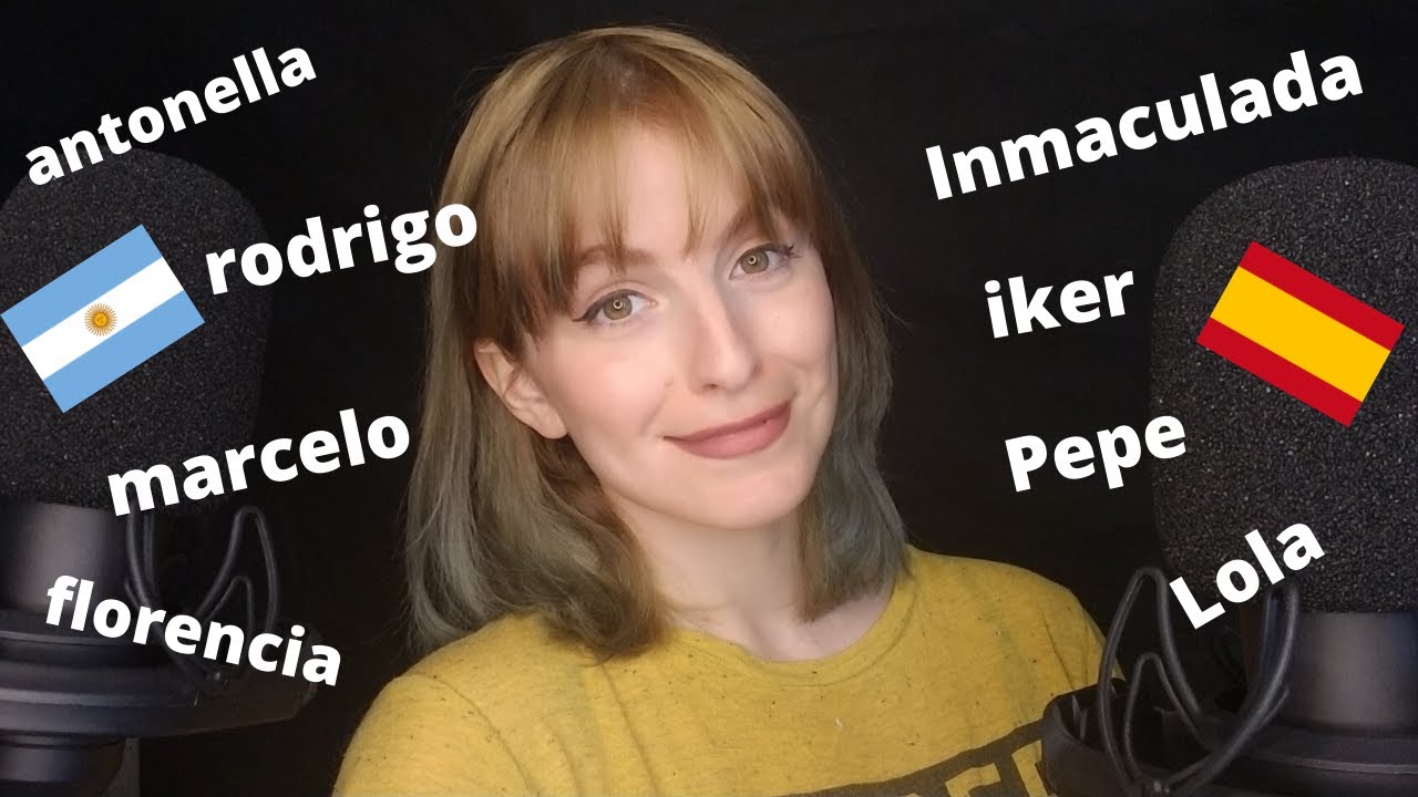 ASMR Nombres SÚPER argentinos VS nombres SÚPER españoles
