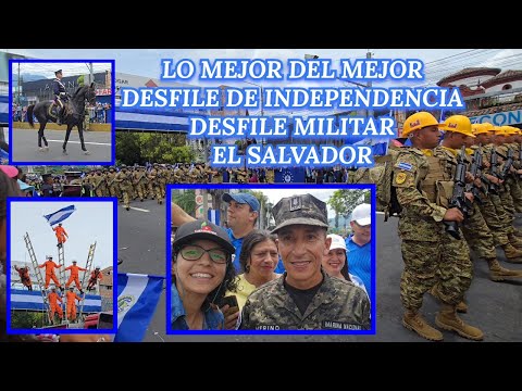 Impresionante Desfile militar El Salvador 204 años de independencia #elsalvador #2025