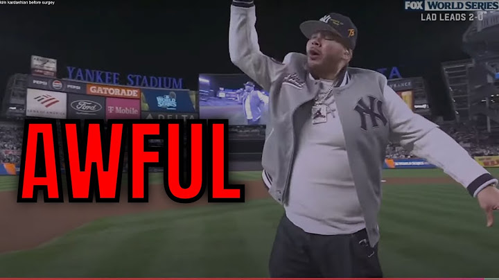 Fat Joe's Performance at World Series Was Terrible!