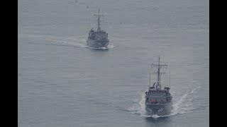 海上自衛隊in 来島海峡 令和2年冬 第43掃海隊が往く