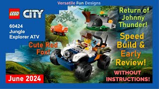 LEGO JUST RELEASED City Jungle Explorer ATV 60424 - EARLY REVIEW & Speed Build Without Instructions!