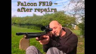Falcon FN19 air rifle after repair. Will it show any improvement