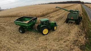 Offline - Not Suppose to be Raining Corn John Deere 9660 STS - 608C 7215R Brent V800 #harvestchaser