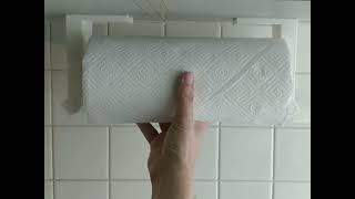 Yet another quick change paper towel roll holder (under cabinet mounting)