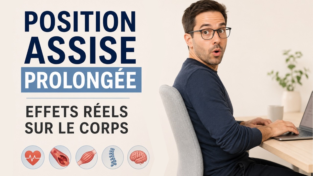 Position assise prolongée : effets réels sur le corps