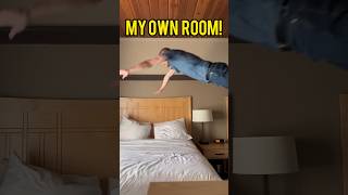 When you go on vacation with your family and you get your own room! #shorts