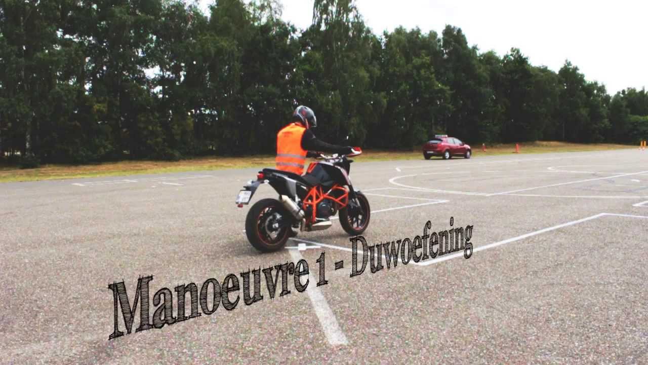 Mot-art - nieuwe manoeuvres rijexamen moto (rijbewijs A)