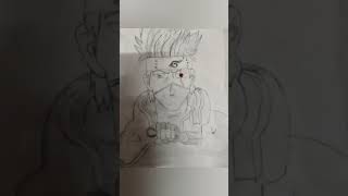 Anime boy drawing #drawing #art #anime #animeboy #naruto #luffy #goku #shortvideo