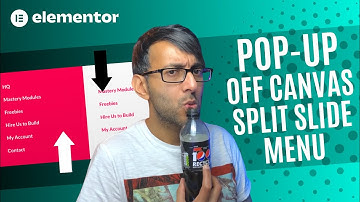Pop-Up Off Canvas Full Screen Split Animated Menu - Elementor Wordpress Tutorial