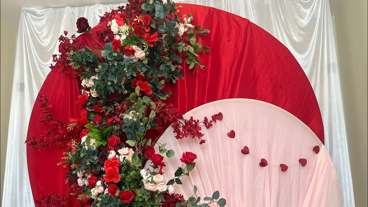 Floral  backdrop 🌹 - Ring arch