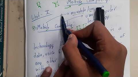 1.1 Introduction to Mobile Computing