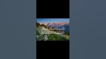 سورة النحل الآيات ( 127 - 128 )                           Surah An-Nahl, verses (127-128)