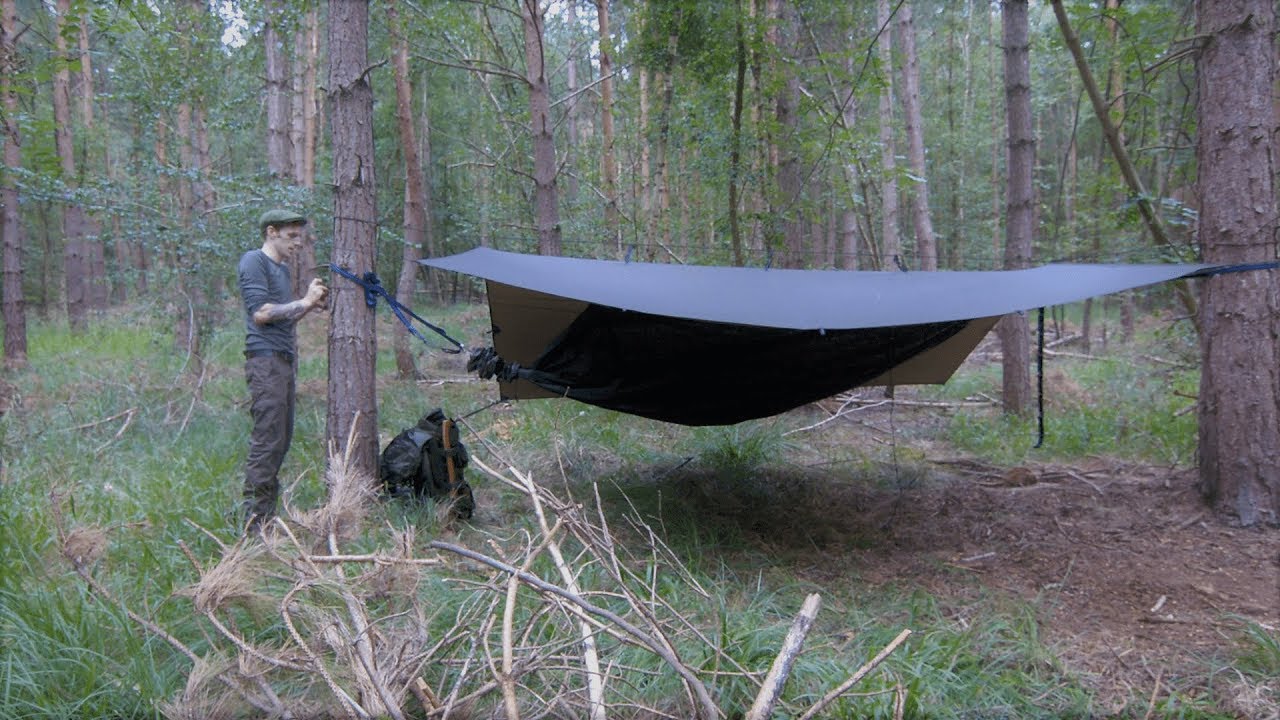 Solo Overnight Bushcraft Camp DD Frontline Hammock YouTube