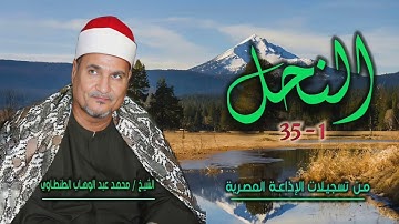 الشيخ محمد عبد الوهاب الطنطاوي | سورة النحل 1-35 | من روائع التلاوات