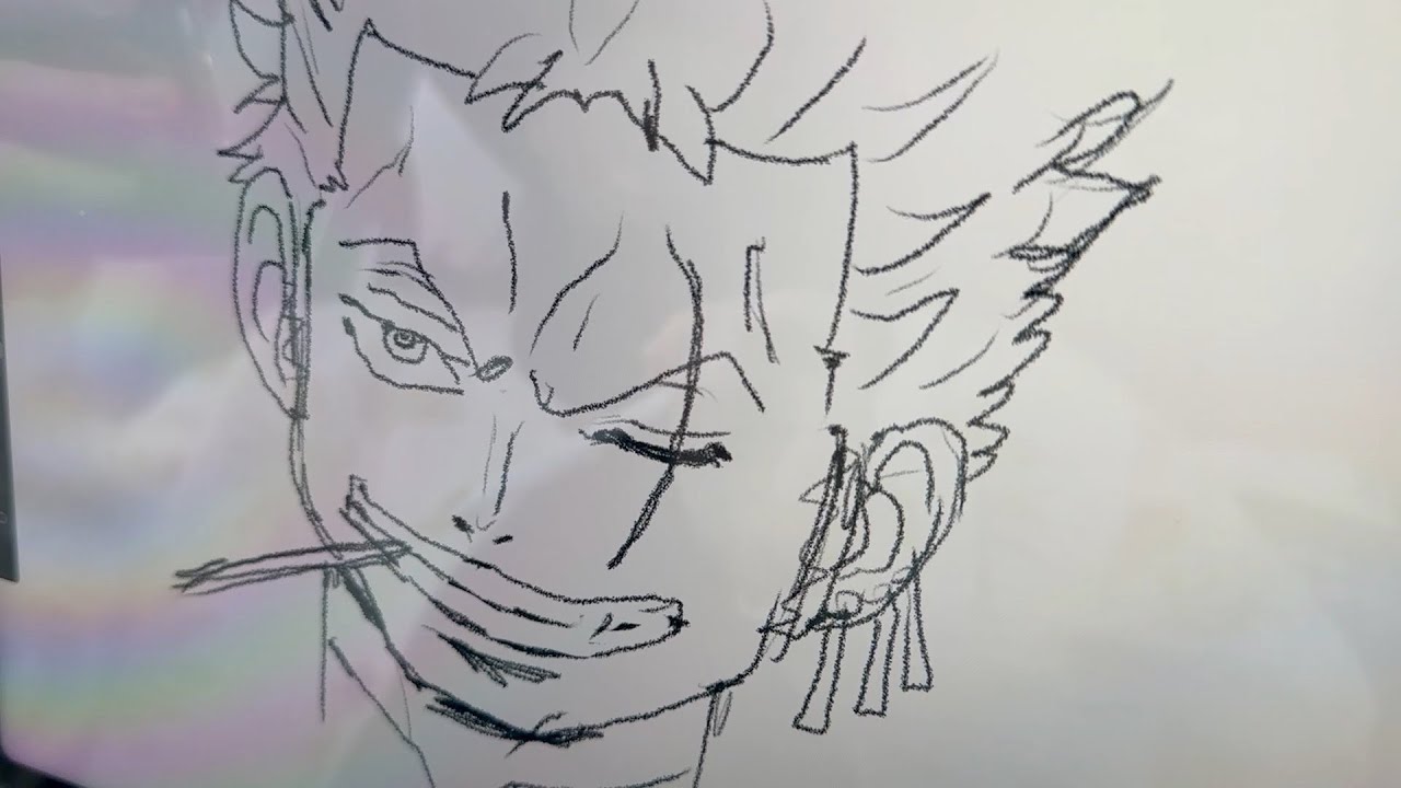ワンピース ゾロの描き方 簡単 - YouTube