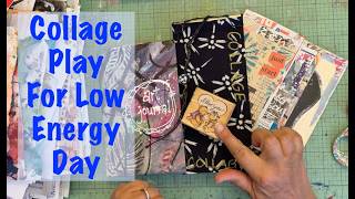 Painted Papers Collage Play On A Low Energy Day @LizHuey
