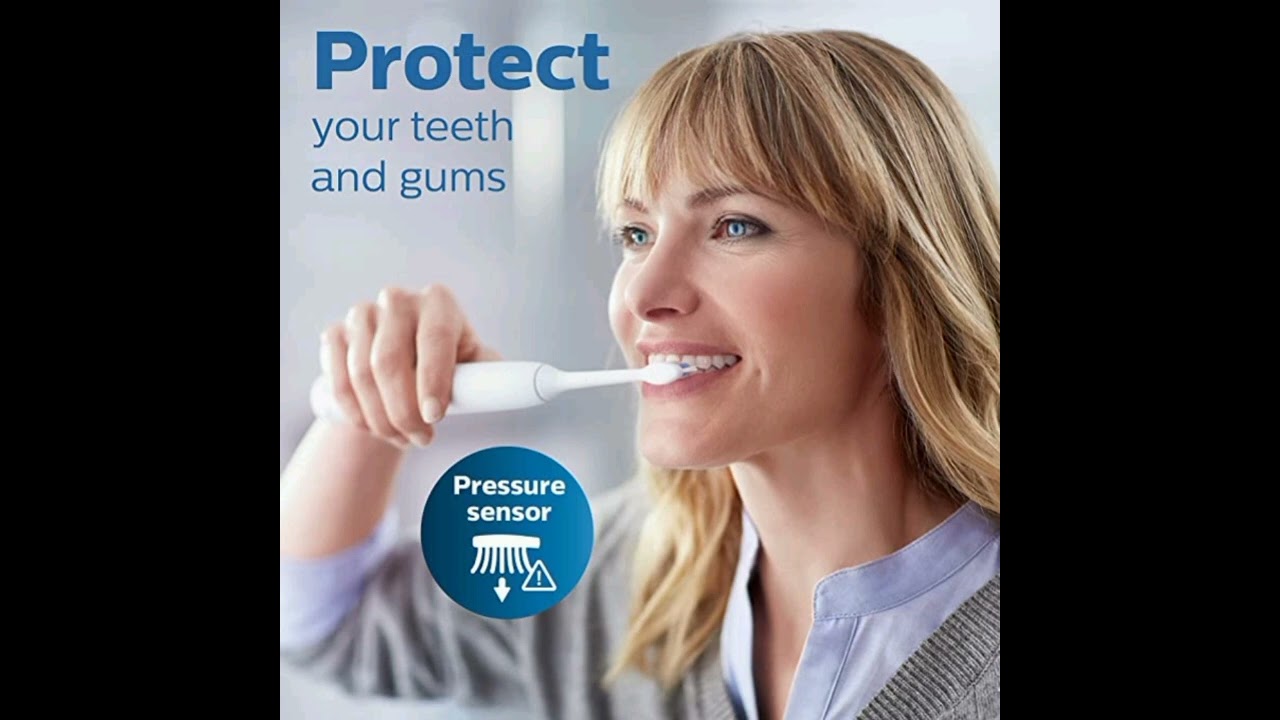 Philips Sonicare ProtectiveClean 4100 Rechargeable Electric Power Toothbrush, Black, HX6810/50