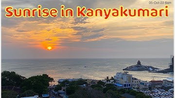 Kanyakumari Sunrise | Kanyakumari Sunrise time-lapse | View from Rooftop | Sunrise Kanvakumari beach