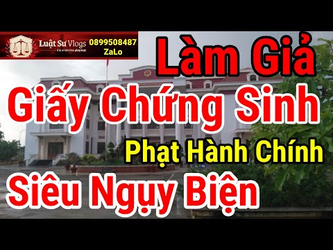 Video Làm Giả Giấy Chứng Sinh Nguyện Biện Thành Nhân Đạo?... - YouTube