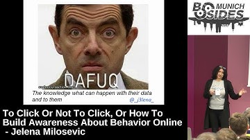 To Click Or Not To Click, Or How To Build Awareness About Behavior Online (Keynote)