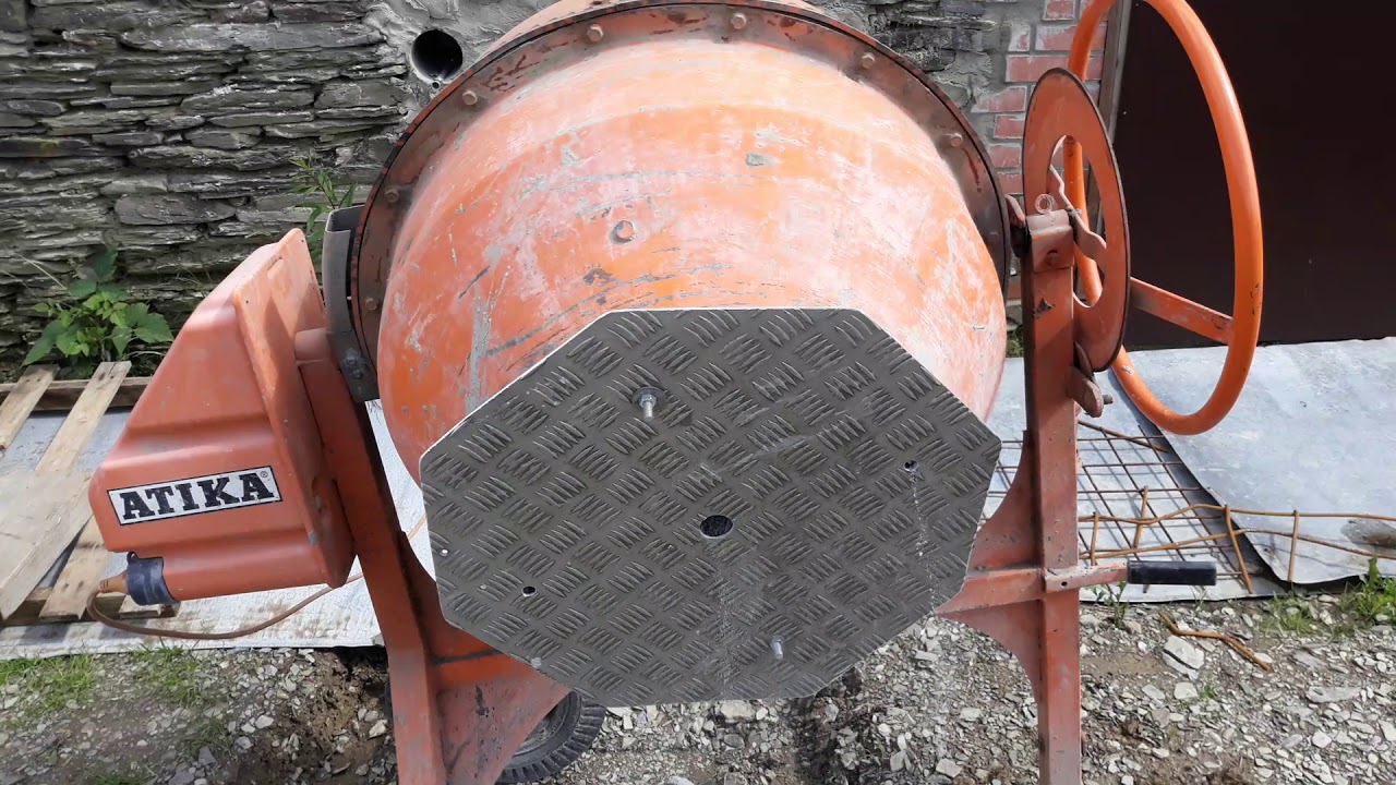 DIY Concrete mixer Cleaning ;-) - YouTube