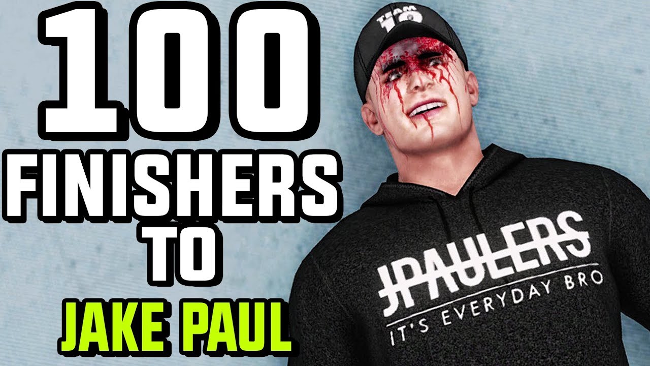 WWE 2K18 - 100 Finishers To Jake Paul!