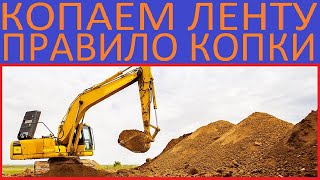 ФУНДАМЕНТ КОПАТЬ  НОРМЫ КОВША  ЭКСКАВАТОРА