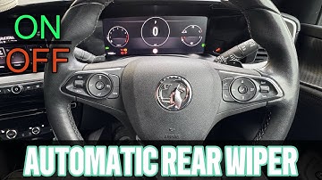 2022 VAUXHALL MOKKA automatic rear wiper ON/OFF
