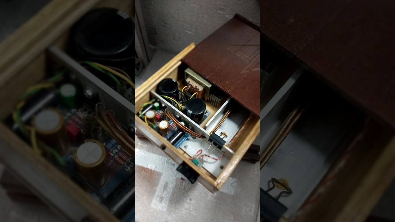 Wooden Amplifier LM1875 