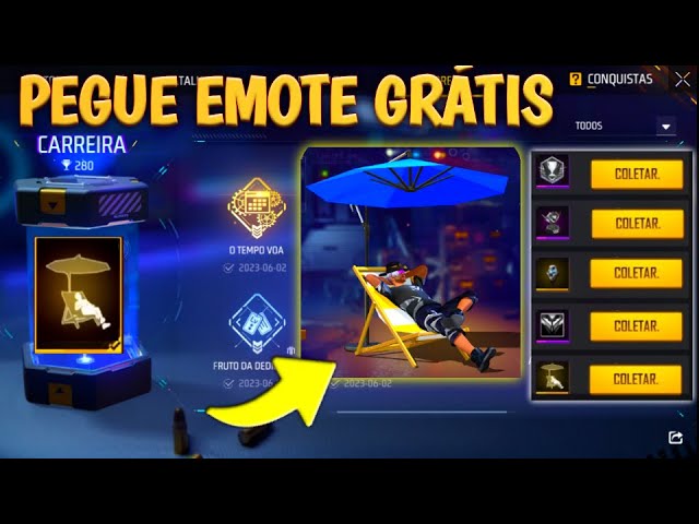 PEGUE AGORA! COLETE GRÁTIS SKINS DEMON SLAYER EMOTE DE GRAÇA ZENITSU  TANJIRO INOSUKE FREE FIRE ff 