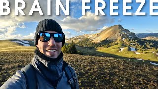 This hike froze my brain... and I lost my drone :(