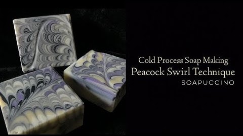 Peacock Swirl Technique - Cold Process Soap Making with SOAPUCCINO
