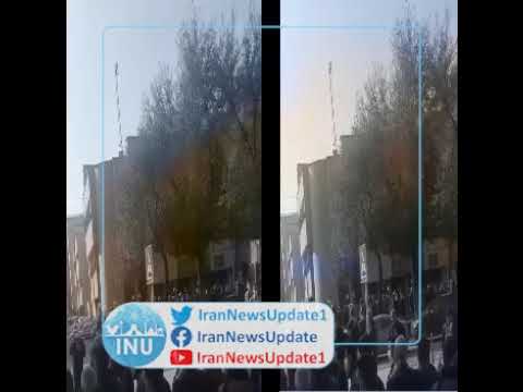 Farmers rally outside local water organization in Isfahan; November 8, 2021