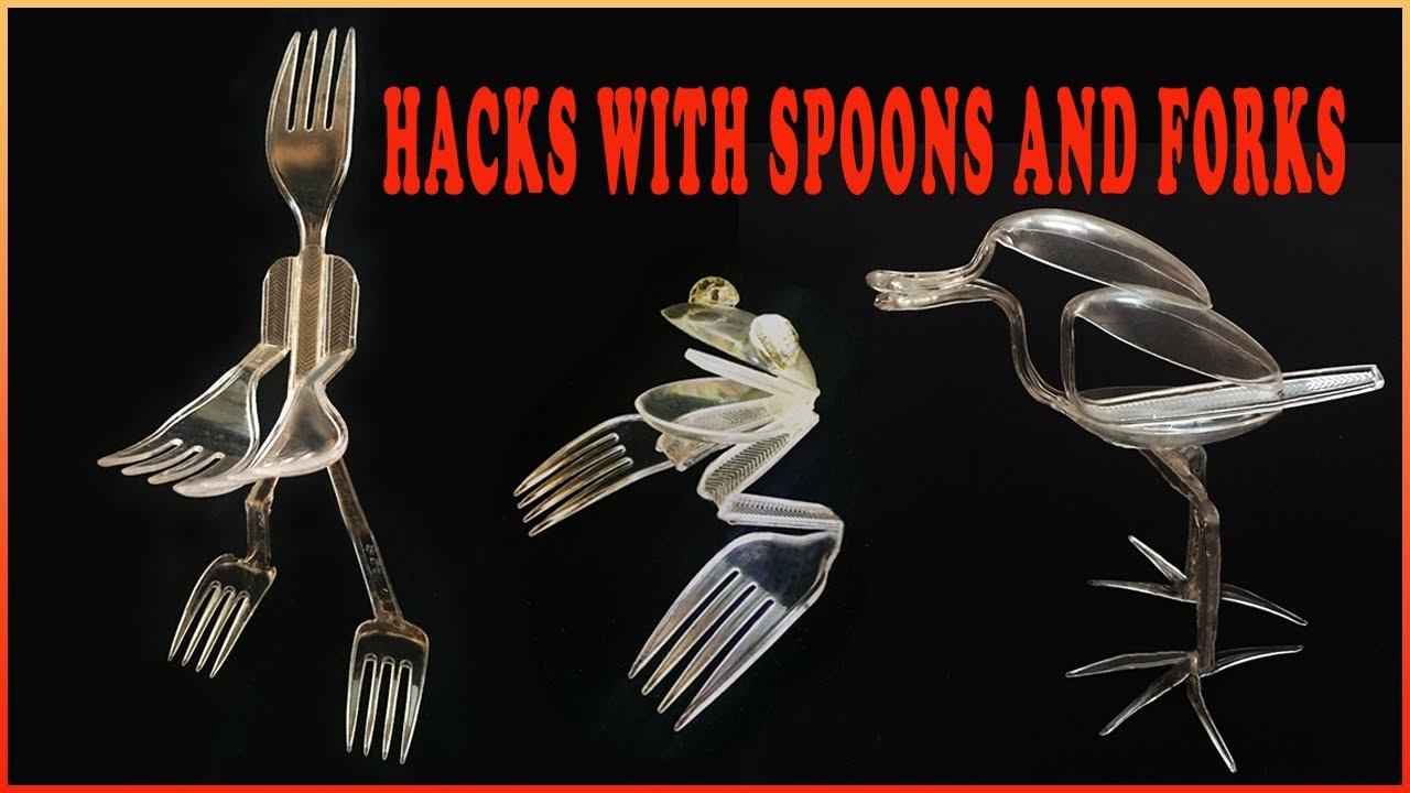 HACKS WITH SPOONS AND FORKS - YouTube