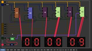 CLOCK 00:00:00 - 23:59:59 GUIDE - Digital Logic Sim