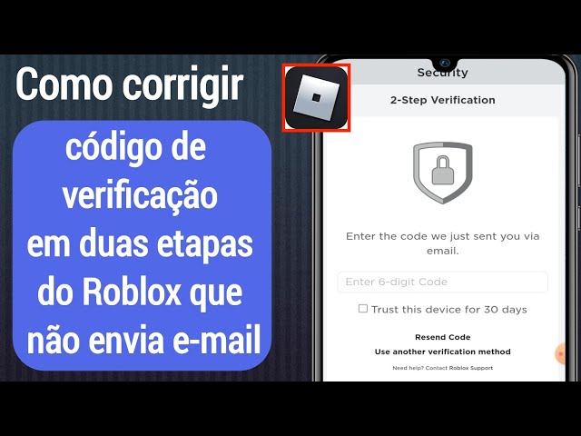 Código de verificação da conta Roblox: Jtigo Caixa de entrada para mim  Solicitação de login recebida