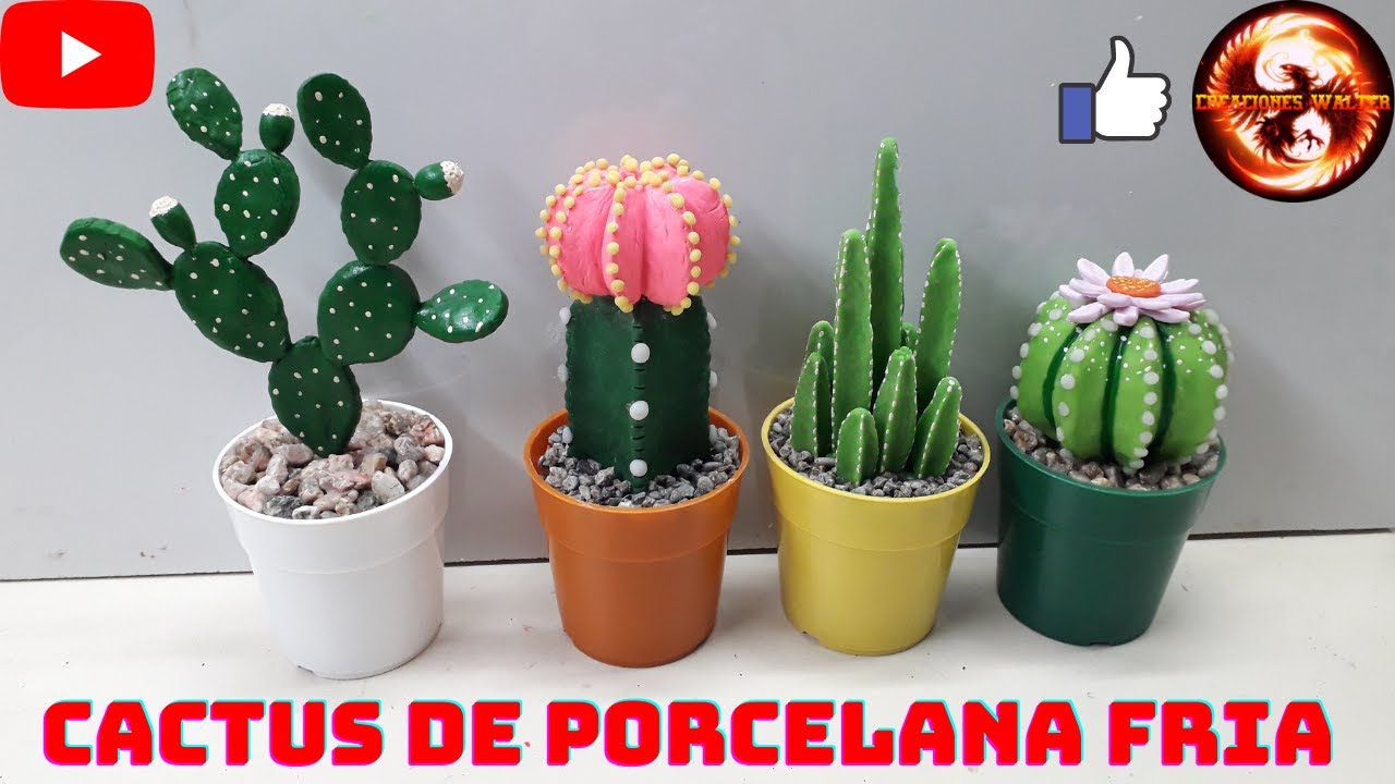 Cactus De Porcelana Fría DIY
